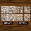 4 qul in kufic calligraphy islamic reusable stencil for canvas and wall painting id 265. 