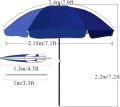 Garden Umbrella Outdoor big size without Stand Holder (only umbrella)  Outdoor Big Size Waterproof Super Cloth Patio Garden Outdoor Umbrella (8ft/96inch) (Blue). 