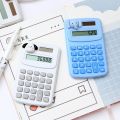 High-quality Plastic Mini Calculator 8-Digit Cute Math Calculator Portable Cartoon Accounting Calculator Office. 