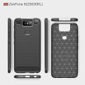 For Asus Zenfone 6 ZS630KL Case Carbon Fiber TPU Shockproof Soft Silicone Phone Cover. 