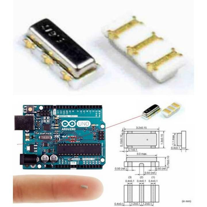 3pcs CSTCE16M 16mhz crystal Arduino SMD resonator