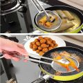 2PCS -Oil Frying Spoon 2 in 1 Oil Fryer Filter Clip Oil Tongs Strainer Chimta, Kitchen Food Strainer Tongs for Fried Food, Stainless Steel Kitchen Tong. 