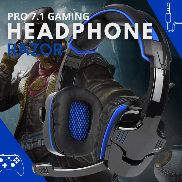 RGB 7.1 Gaming Headphones Wired Gaming Headset With RGB Lights Stereo Surround Voice Noice Cancellation Over Ear Headphones With Mic Soft Earmuffs Easily Compatibility With Nintendo Switch Xbox One PS4 PC & Laptop Headphone - One Click Pick