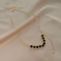 Al Asar Fashion Green Zircon Necklace for Women Luxury High Quality Chain Adjustable Pendant Jewelry. 