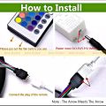 RGB Led Strip Lights For Home Decorations Waterproof (Per Set : 16 Feet) Adjustable Brightness + Speed / High Quality. 
