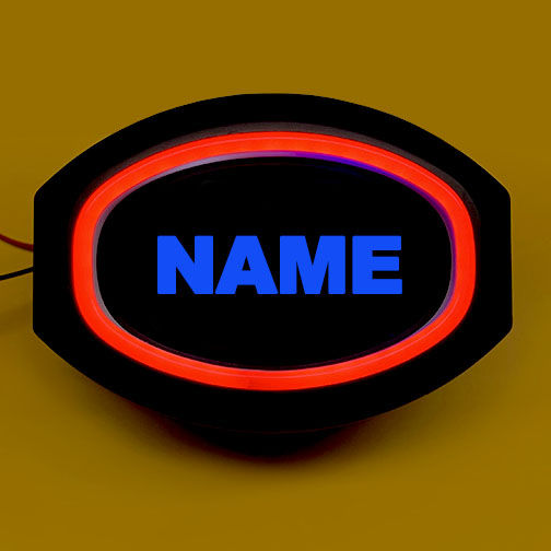 Honda 125 Neon Back Light with Customized Name