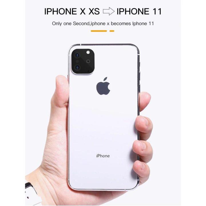 Iphone x to Iphone 11 Lens Modified Camera Sticker Cover Metal Protector For iPhone X Xs Max Second Change 11 Pro Max 11pro Lens Sticker