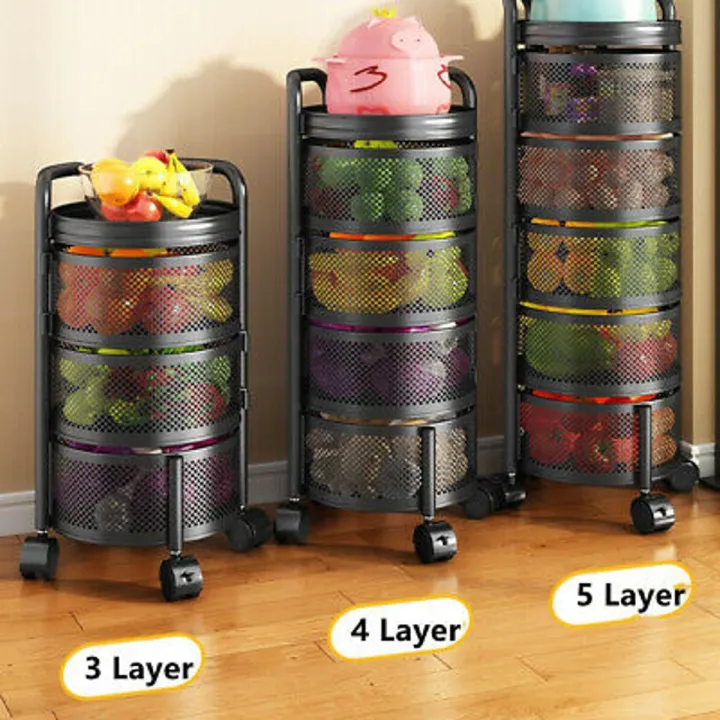 Rotating storage rack for kitchen sale