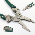 10 in 1 Wire Strippers Foldable Upgraded Multifunctional Folding Pliers Wire Strippers Pliers Tool for Electrical Wire. 