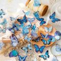 80 Pcs Elegant Butterfly Stickers PET Transparent Decorative Decals For Phone Laptop Waterbottle Planner Diary Journal Scrapbook. 