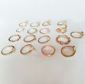 Golden finger ring set 17 in one FUL Set. 
