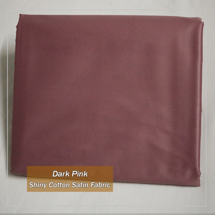 Dark Pink Shinny Satin Suit For Men | Un-Stitched Gents Suit | Shalwar Kameez