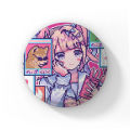 58mm Needy Girl Overdose Game Button Pin Cute Anime Character Cartoon Brooch Badge for Backpack Accessories Decor Fans Collect. 