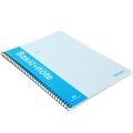 Basic+Note Spiral Note Book Narrow Line - 8mm X 30 Lines - 60 Sheets - A4 Size - Yellow. 