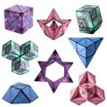 ARSH: Changeable Magnetic Magic Cube 3D Hand Flip Puzzle Toys Gift 3D Shape Shifter Magic Cube. 