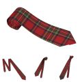Scottish Stripes Pattern Unisex Neckties Skinny Polyester 8 cm Narrow Neck Ties for Men Suits Accessories Gravatas Gift. 