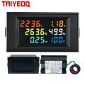 D69-2058 Voltmeter Current Ammeter Power Factor Electric Energy Frequency Meter Digital Panel Wattmeter LCD VOLT AMP. 