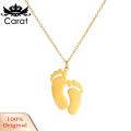 Carat Pendant Necklace Lovely Exquisite Bright Luster Feet Necklace. 