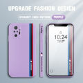 Jizetin for Xiaomi Redmi Note 10 Pro Case Simple Graffiti Track Phone Cover Square Edge Pattern Liquid Silicone Phone Cases. 