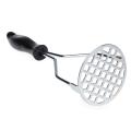 Rubber handle potatoes masher, Potato masher stainless steel, Sweet potato masher, Metal potato masher. 