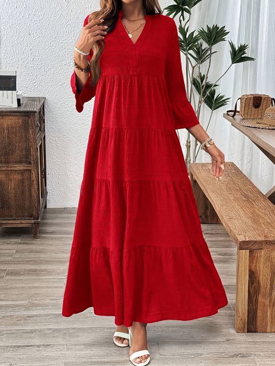 Dealistaan Premium Stitched Western Style Long Frock for Women & Girls ...