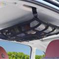 Generic Car Ceiling Cargo Net Overhead Storage Net Double Car Roof Small. 