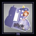 First Birthday Invitation Card - (Theme-Sofia The First) (Pack of 20). 