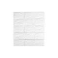 Self-Adhesive 3D Wall Brick Sheet / Wallpaper For Room / White Fomic Wall Stickers For Home Decoration 35*38cm Waterproof. 
