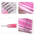 9pcs Crochet Hook Kit 2.5-6cm Ergonomic Soft Handle Aluminum Hooks Set with 8 Sizes for DIY Crafts Knitting Crocheting Supplies. 