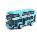 Double-Decker Bus London Bus Design Car Toys Sightseeing Bus Vehicles Urban Transport Vehicles Commuter Vehicles,Blue. 