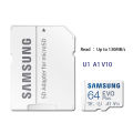 SAMSUNG EVO/PRO Plus Memory Card 64G A1 Micro SD Card 128G 256G 512G U3 A2 V30 Drive Recorder Monitor Camera Dedicated TF Card. 