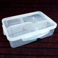 Portable Snack Box Leak Proof Lunch Box 4 Compartment Food Container Reusable Microwave Fruit Salad Boxes For Kids Adults. 
