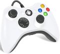 XBOX 360 Controller Wired - For XBOX 360 Console & Also Compatible With PC (WHITE). 