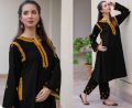 Stylish Pocket Embroidered Dress For Women (Two Piece Suit) Casual Embroided Dresses for Women. 