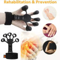 Grip Strength Trainer - Forearm Hand Strengthener Workout Equipment Tool - Hand Exercisers for Strength Finger Exerciser - Pack of 1 Gripper Finger Grip - Grip Claw Vein Gripper (Black). 
