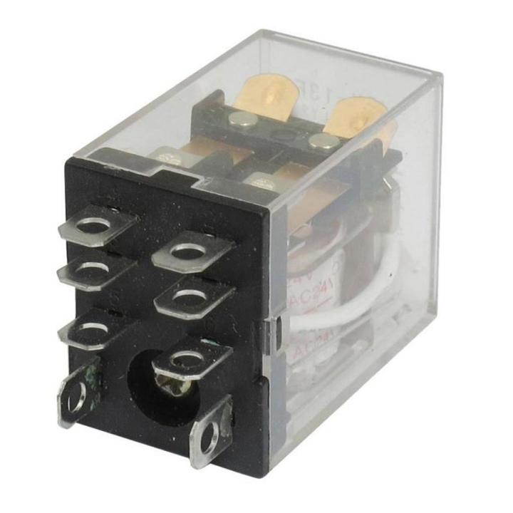JQX-13F LY2 AC 24V Coil 8-Pin DPDT Red LED Electromagnetic Relay