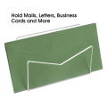 Acrylic Mail Holder Mail Organizer Countertop,Letter Holder for Desk Envelope Holder Mail Sorter Stand for Home Office Easy to Use 15.3x10.1x6cm. 