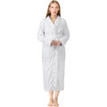 Premium Women's Plush Long Bathrobe - Soft Warm Fleece Robe with Shawl Collar for Spa & Home. 