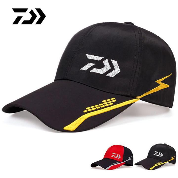 Daiwa Fishing Cap Embroidery Baseball Cap Summer Outdoor Sun Hat Hip Hop Caps Men Women Sports Caps Long Brim Snapback Hats