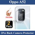 2Pcs Oppo A52 Back Camera 9H Gorilla Flexible Protector For Oppo A52. 