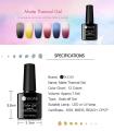 UR SUGAR 7.5ml Matte Thermal Gel Polish Matte Effect Temperature Color Changing Soak Off UV Gel Varnish Manicure Nail Art Gel. 
