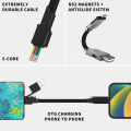 4 In 1 Multi Cable Keychain Fast Charging Pd For Lightning 27w Andriod Type-C 60w Qc 18w Fast Charging Data Cable. 