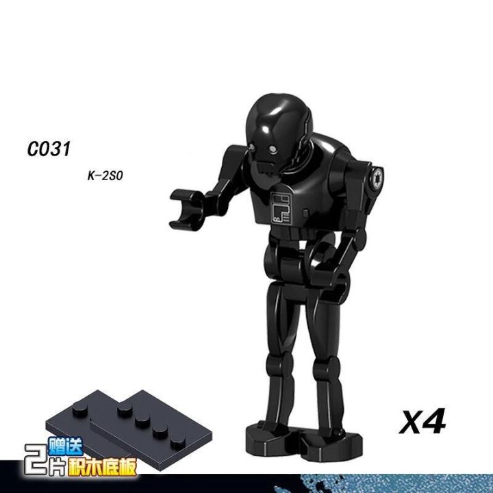 【Funny Bunny Toy Store】Single Starwars Jedi Baby Yoda Darth Vader Obi Wan Models Leia Rey Building Blocks Children