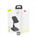 Baseus Phone Holder Stand For Table, Angle Adjustable Phone Holder Stand, Aluminum Stand Holder for Desk, Compatible with Mobile Phones & Tablets. 