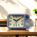 SETO modern Style Loud Alarm Clock Dual Sound (Beep + Bell), Battery Operated, Retro Design, Tabletop Desk Clock for Bedroom & Office. 