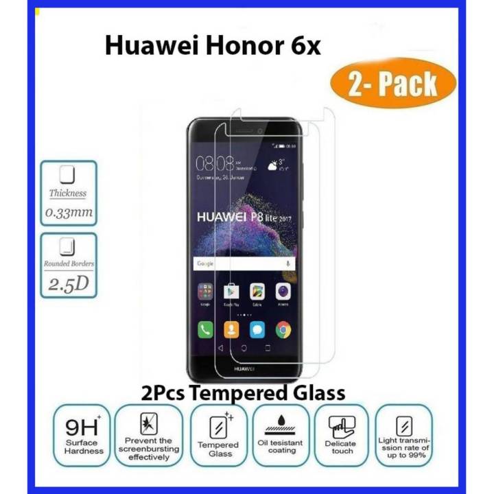 2Pcs Tempered Glass Protector For Huawei Honor 6x