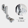 Invisible Zipper Presser Foot Unilateral Zipper Feet  T168 S518L Juki Brother Siruba Jack Lockstitch Industrial Sewing Machine. 