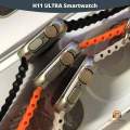 H11 Ultra Smart Watch  49 MM 1.9 inch IPS LED Full Screen  Bluetooth Calling  Wireless Charging  Smart Watch. 