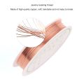 Pack of 12 - Copper Wire For Jewelry Making & Crafts, 0.3mm Copper Metallic String Wire, Silver/Gold/Bronze Wires. 