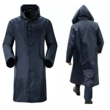 Men Raincoat Waterproof Hooded Rain Coat Outdoor Work Wet Top